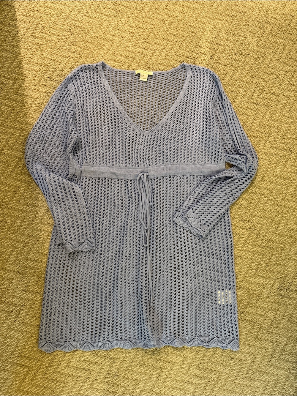 Shiraleah Light Blue Crochet Swim Coverup